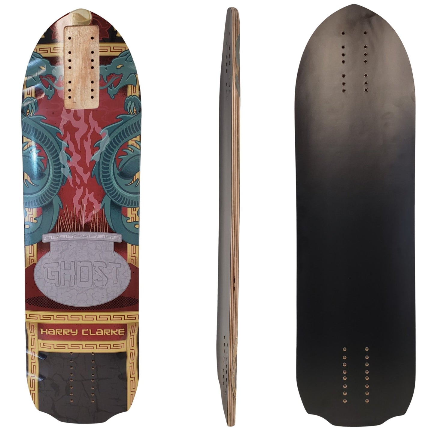 Madrid: Ghost Harry Clark Pro Longboard Skateboard Deck - MUIRSKATE