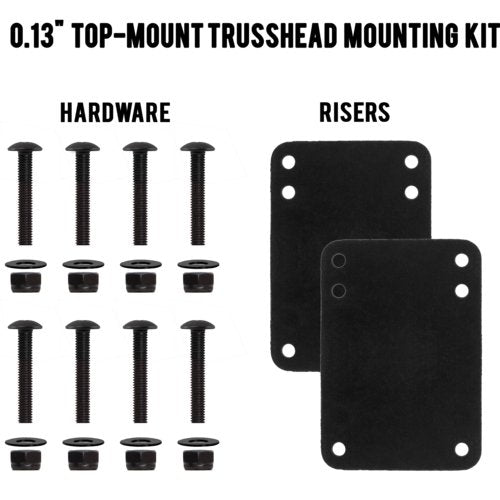 MuirSkate Beasto 0.13" Top Mount Trusshead Hardware Mounting Kit - MUIRSKATE
