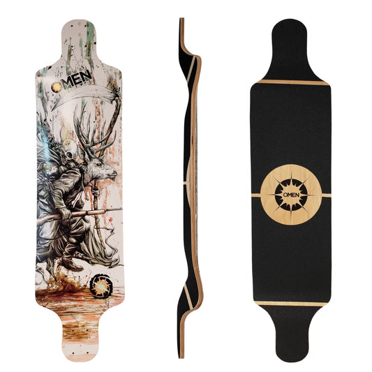 Omen: 38.5" Dominator Inconvenient Truth Longboard Skateboard Deck - MUIRSKATE