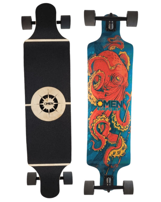 Omen: 38.5" Dominator Kraken Longboard Complete - MUIRSKATE