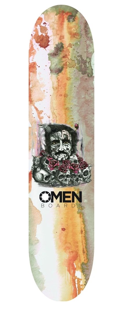 Omen: Poe N Friends 8.25" Skateboard Deck - MUIRSKATE