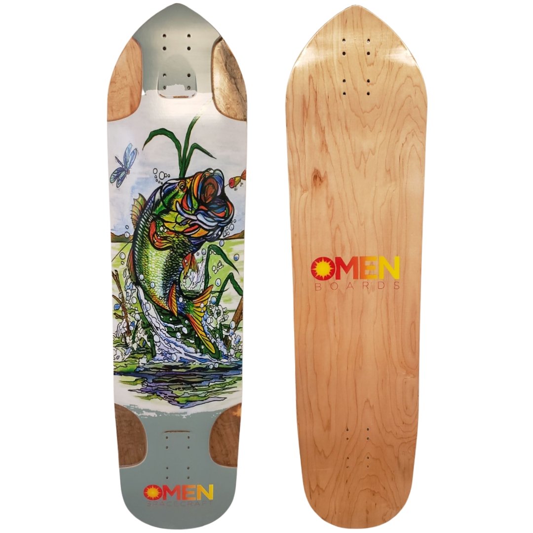 Omen: SUGAR (Giza Big Mouth) Longboard Skateboard Deck - MUIRSKATE