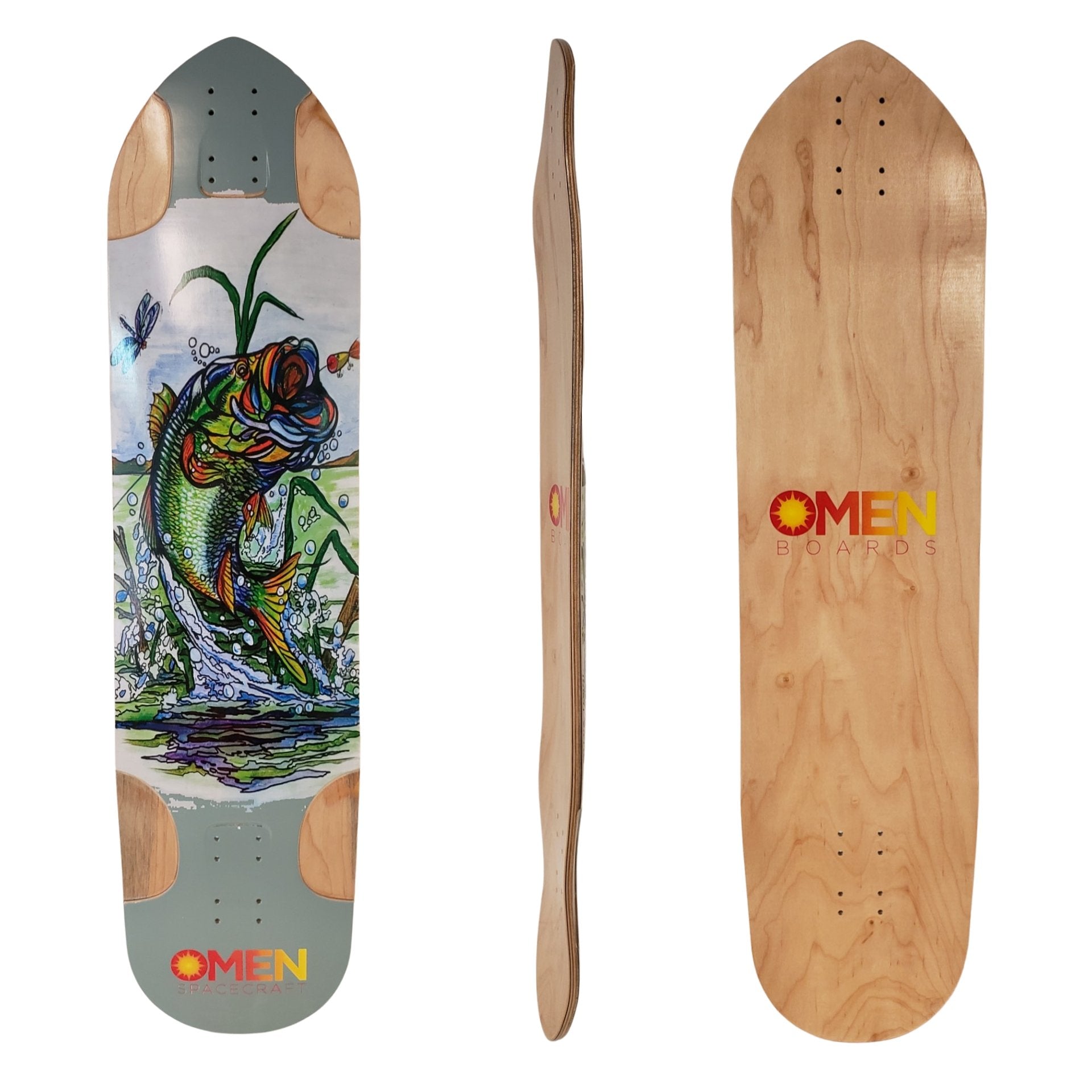 Omen: SUGAR (Giza Big Mouth) Longboard Skateboard Deck - MUIRSKATE
