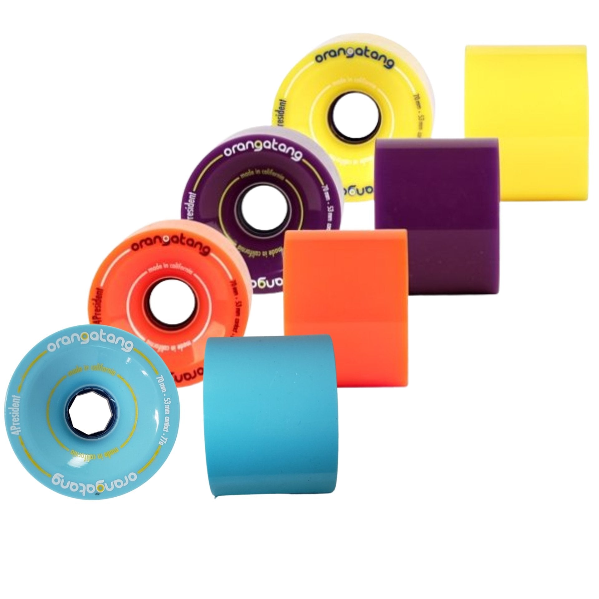 Orangatang: 70mm 4President Longboard Skateboard Wheels - MUIRSKATE