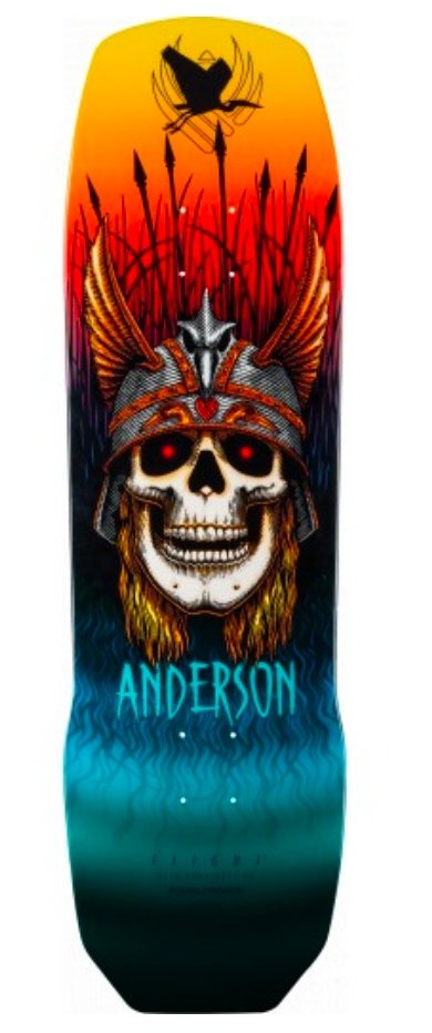 Powell: Pro Andy Anderson Heron Flight® Skateboard Deck 9.13" Skateboard Deck - MUIRSKATE
