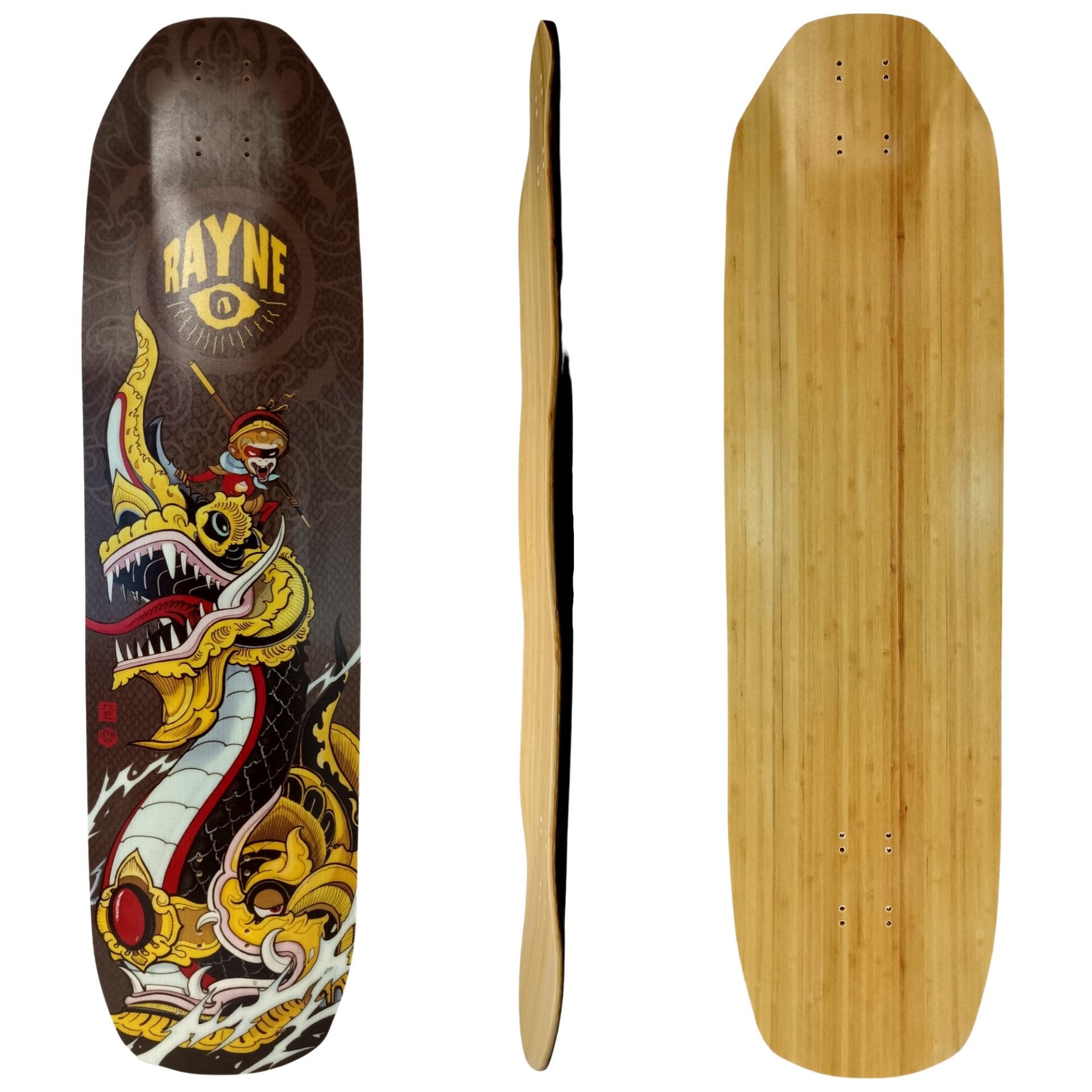 Rayne: Darkside 36" Longboard Deck (Fat-Bottom) - MUIRSKATE