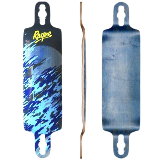 Rayne: Demonseed 39" Wave Camo Longboard Deck - MUIRSKATE