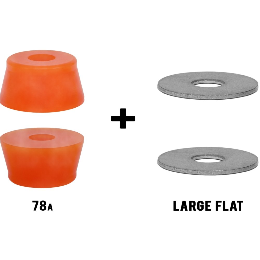 RipTide WFB Fat Cone + Washers Longboard Skateboard Bushings Pack - MUIRSKATE