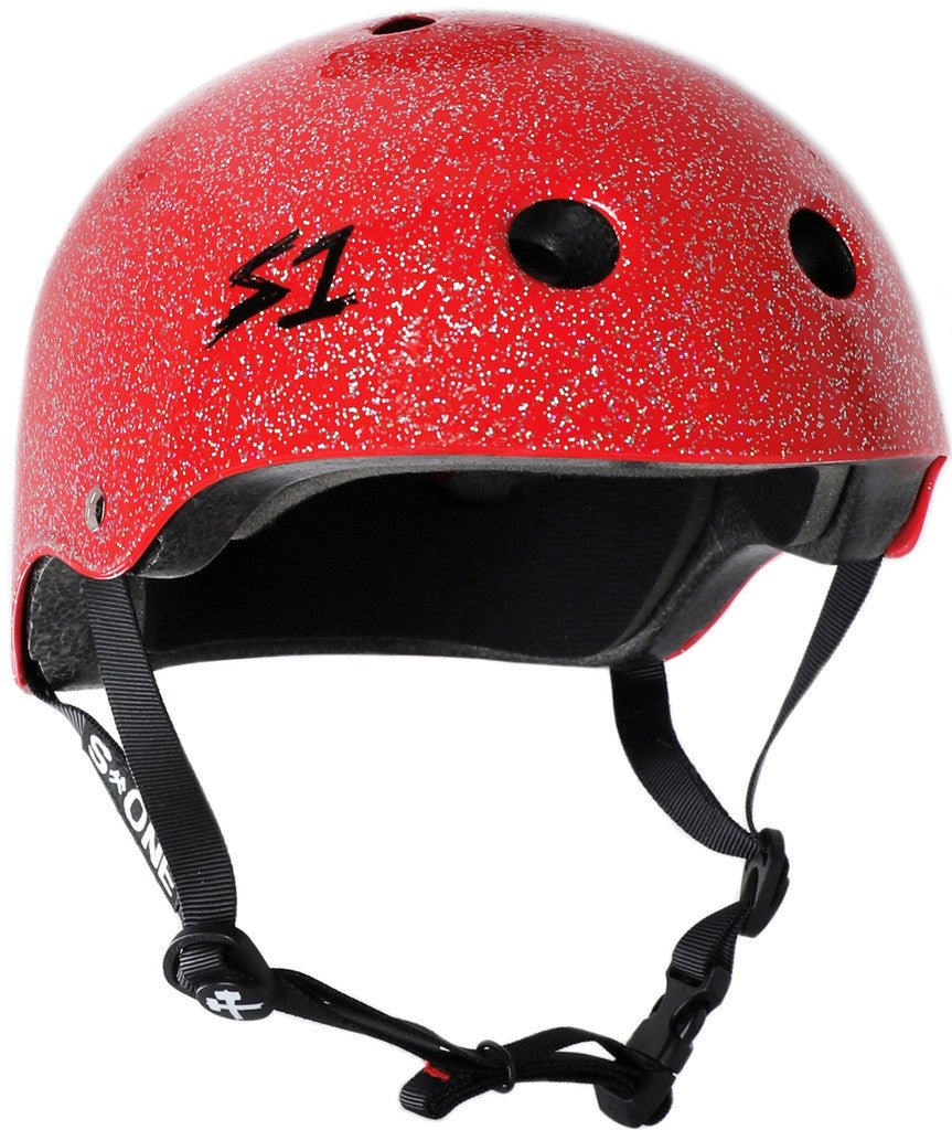 S1: Lifer Helmet (Red Gloss Glitter) - MUIRSKATE