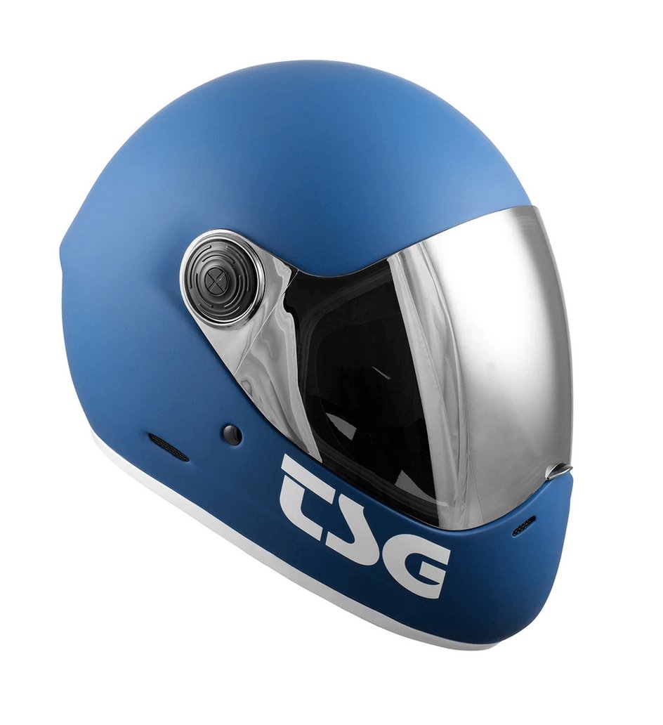 TSG: Pass Pro Longboard Helmet (Matte Blue) - MUIRSKATE