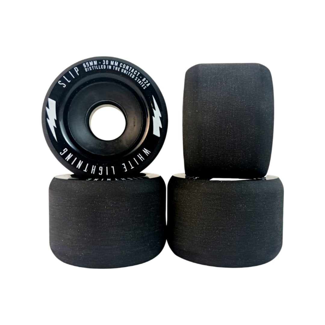 White Lightning: 65mm Center-set SLIP Longboard Wheels - MUIRSKATE