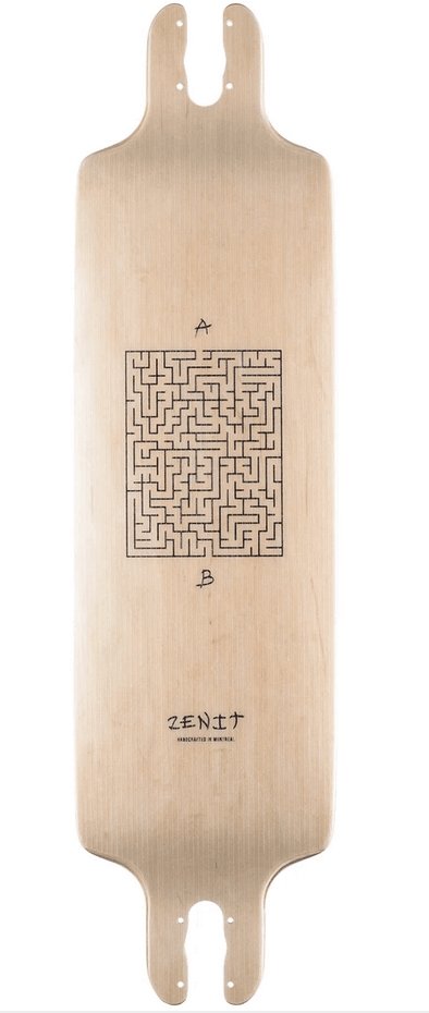 Zenit: AB Maze 33" 2.0 Longboard Skateboard Deck - MUIRSKATE