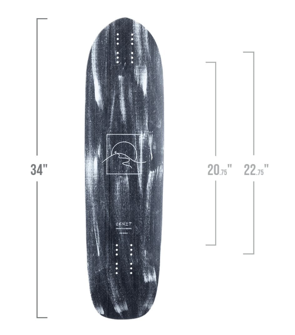 Zenit: Mini Marble 34" SK V2 Longboard Skateboard Deck - MUIRSKATE